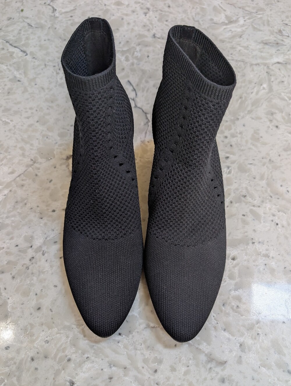 Eileen Fisher Purl Sock Bootie Black Size 8 - Picture 2 of 6